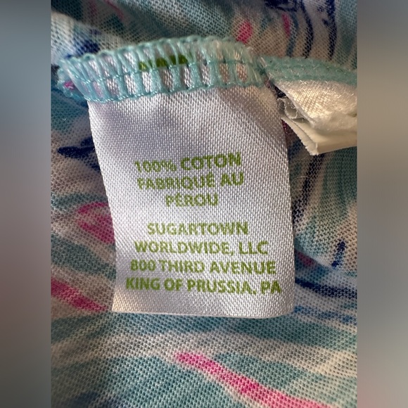 Lilly Pulitzer Etta Long Sleeve Bayside Blue Under The Moon - Picture 10 of 10